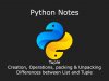 Python Tuple | Data Structure | Notes by DurgaSoft | #Python #notes #Durgasoft #tuple