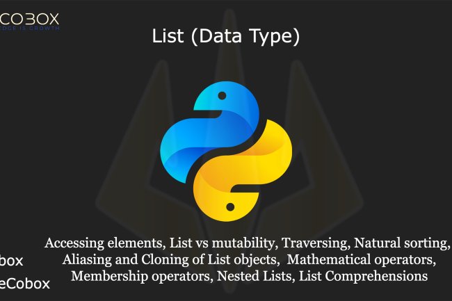 List - Data Structure | Python Notes by DurgaSoft | The Cobox  #treanding #List #durgasoft
