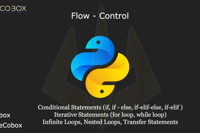 Flow Control | The Cobox | Knowledge is Growth | Notes by DurgaSoft | #Python #flowControl #Durgasoft